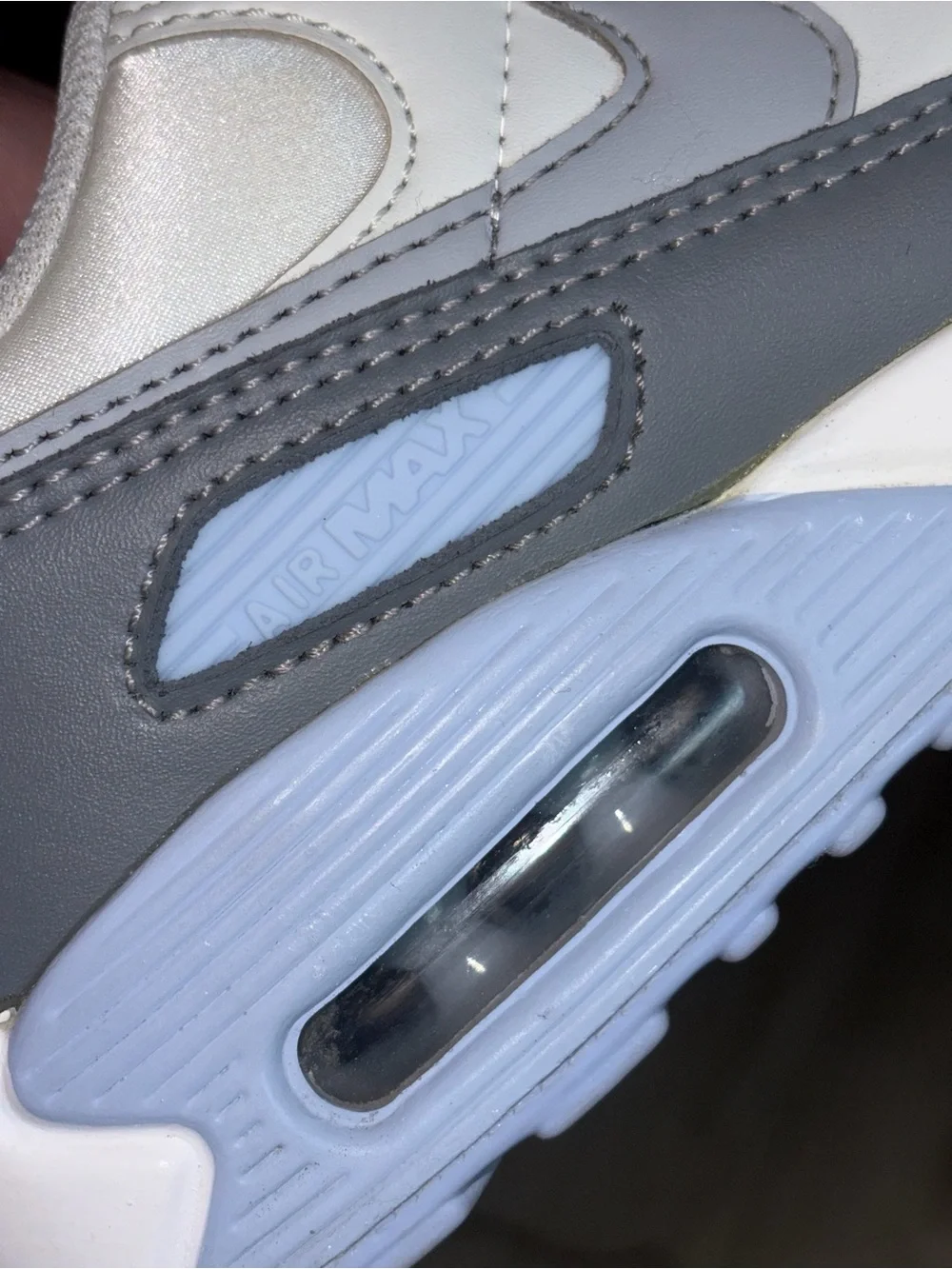 Nike Women’s Air Max Sneakers in White, Light Blue & Gray